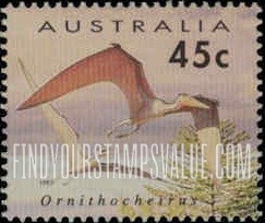 FindYourStampsValue: Dinosaurs: Ornithocheirus, horizontal