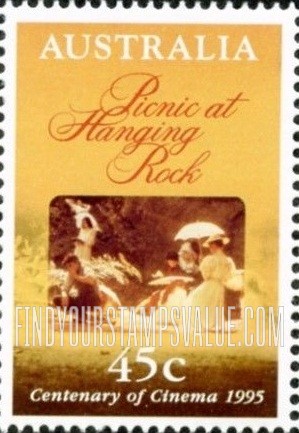 FindYourStampsValue: Poster, scene from: Picnic at Hanging Rock, 1970s