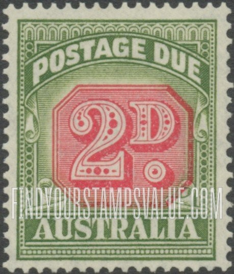 FindYourStampsValue: POSTAGE DUE - Type of 1938 Value Tablet Redrawn: Numeral Value