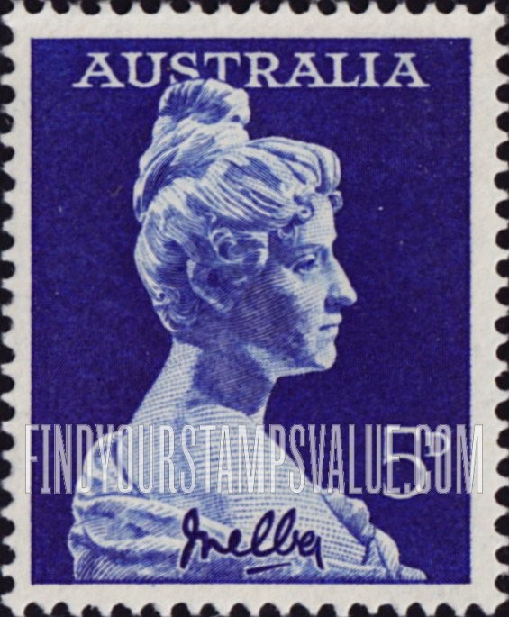 FindYourStampsValue: Dame Nellie Melba, by Sir Bertram Mackennal