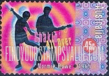 FindYourStampsValue: Rock and Roll in Australia: “Shakin’ All Over,” by Normie Rowe, 1965