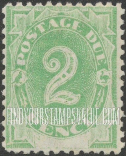 FindYourStampsValue: POSTAGE DUE - Numeral Value