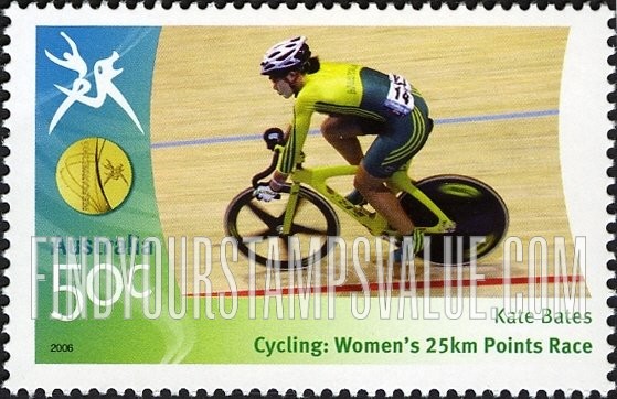 FindYourStampsValue: Medalists at Commonwealth Games: Kate Bates