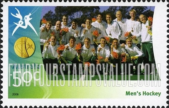 FindYourStampsValue: Medalists at Commonwealth Games: Men’s field hockey team