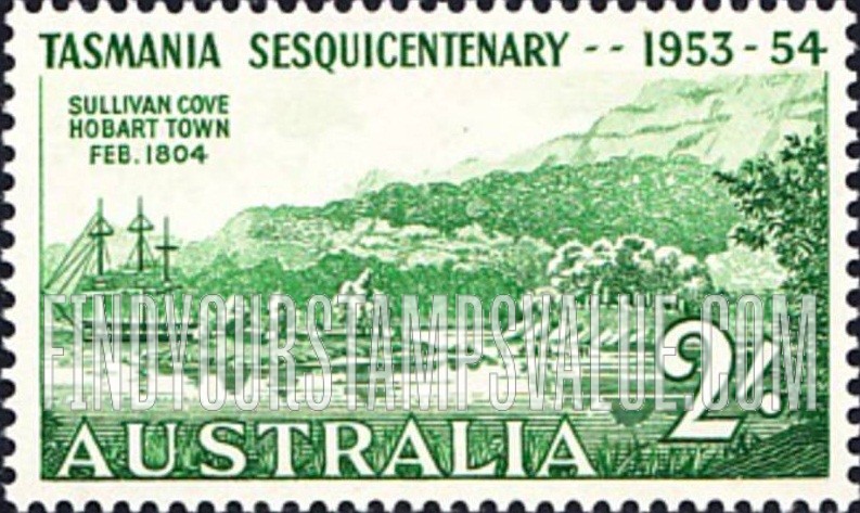 FindYourStampsValue: Sullivan Cove, Hobart