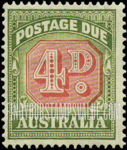 FindYourStampsValue: POSTAGE DUE - Type of 1938 Value Tablet Redrawn: Numeral Value