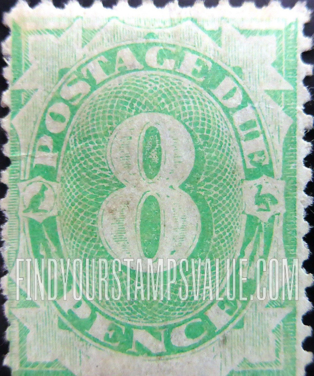 FindYourStampsValue: POSTAGE DUE - Numeral Value