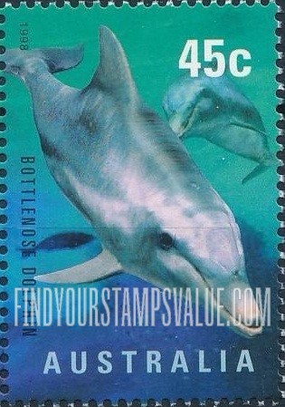 FindYourStampsValue: Marine Life: Bottlenose dolphin