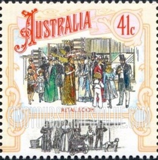 FindYourStampsValue: Colonial Australia: Retail boom