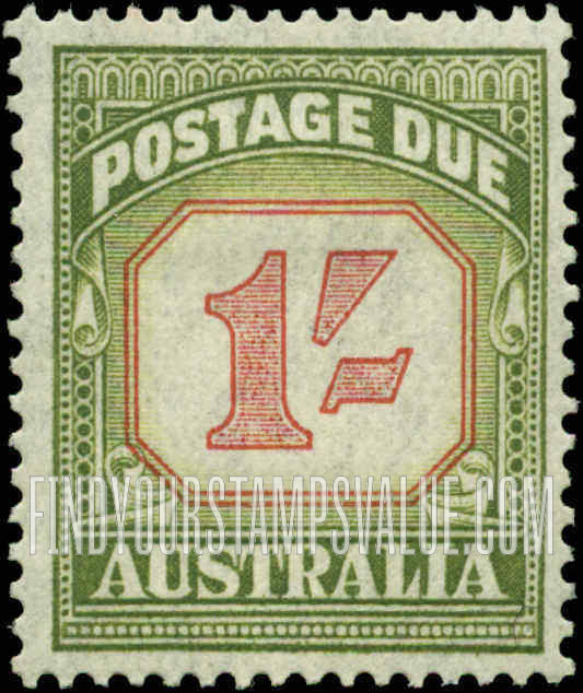FindYourStampsValue: POSTAGE DUE - Type of 1938 Value Tablet Redrawn: Numeral Value