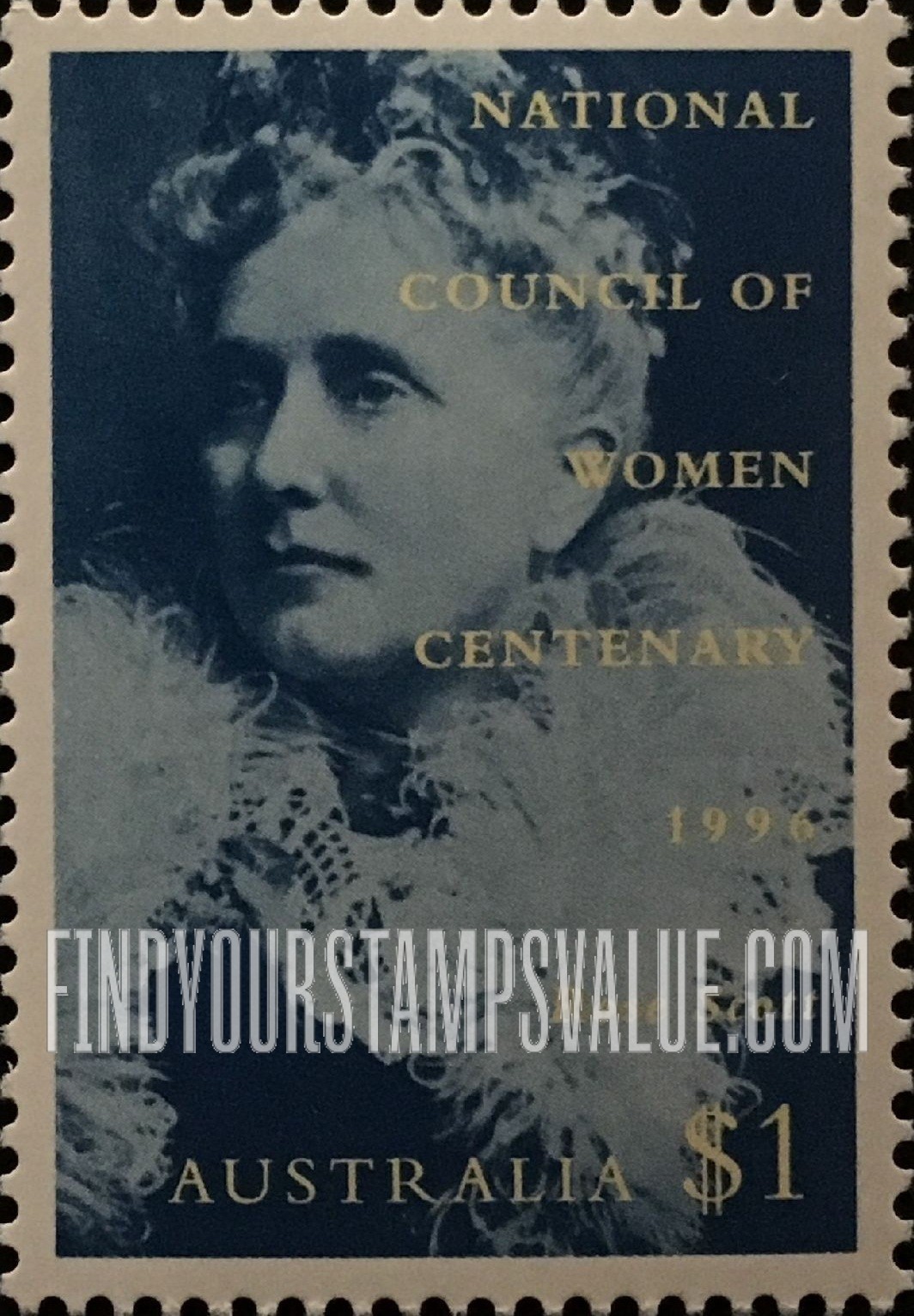 FindYourStampsValue: National Council of Women, Centennial: Rose Scott (1847-1925), founding executive member