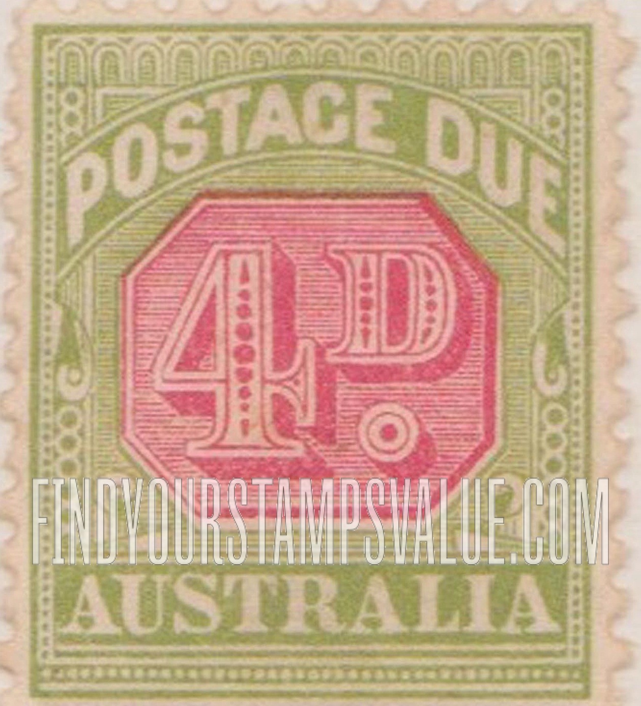 FindYourStampsValue: POSTAGE DUE - Numeral Value
