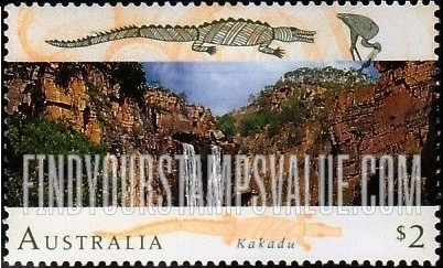 FindYourStampsValue: World Heritage Sites in Australia: Kakadu