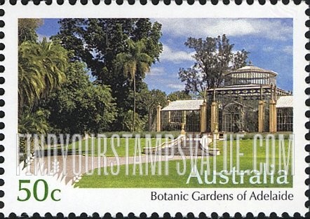 FindYourStampsValue: Botanical Gardens: Botanic Gardens of Adelaide
