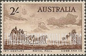 FindYourStampsValue: Cobb and Company Mail Coach