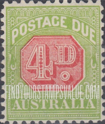 FindYourStampsValue: POSTAGE DUE - Numeral Value
