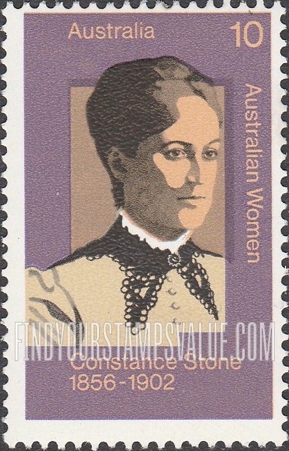 FindYourStampsValue: Emma Constance Stone (1856-1902), first Australian woman physician