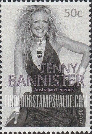 FindYourStampsValue: Australian Legends — Fashion Designers: Jenny Bannister