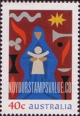 FindYourStampsValue: Christmas: Madonna and child, vertical
