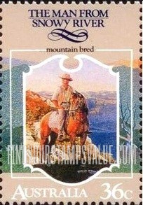 FindYourStampsValue: The Man from Snowy River 1890, Ballad by A.B. Paterson: Mountain bred