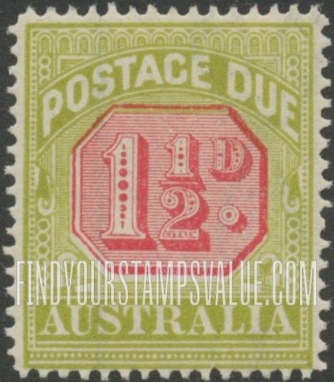 FindYourStampsValue: POSTAGE DUE - Numeral Value
