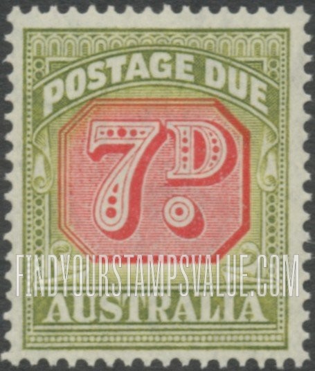 FindYourStampsValue: POSTAGE DUE - Type of 1938 Value Tablet Redrawn: Numeral Value
