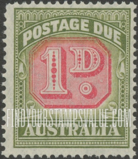 FindYourStampsValue: POSTAGE DUE - Type of 1938 Value Tablet Redrawn: Numeral Value