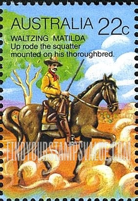 FindYourStampsValue: Squatter on horseback