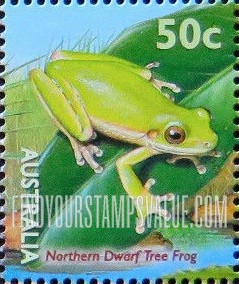 FindYourStampsValue: Pond Fauna: Northern dwarf tree frog