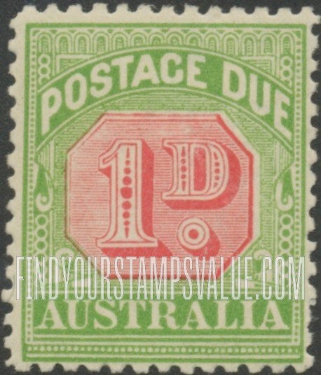 FindYourStampsValue: POSTAGE DUE - Numeral Value