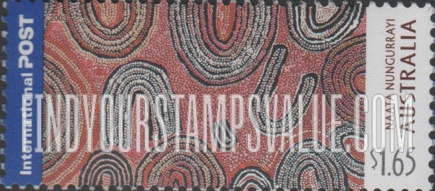FindYourStampsValue: Papunya Tula Aboriginal Art: Naata Nungurrayi