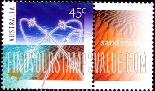 FindYourStampsValue: Sand Sea and Sky