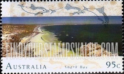 FindYourStampsValue: World Heritage Sites in Australia: Shark Bay