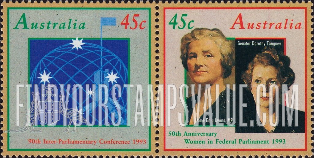 FindYourStampsValue: Aniversary of Women in Parliament and Inter-Parliamentary Conference