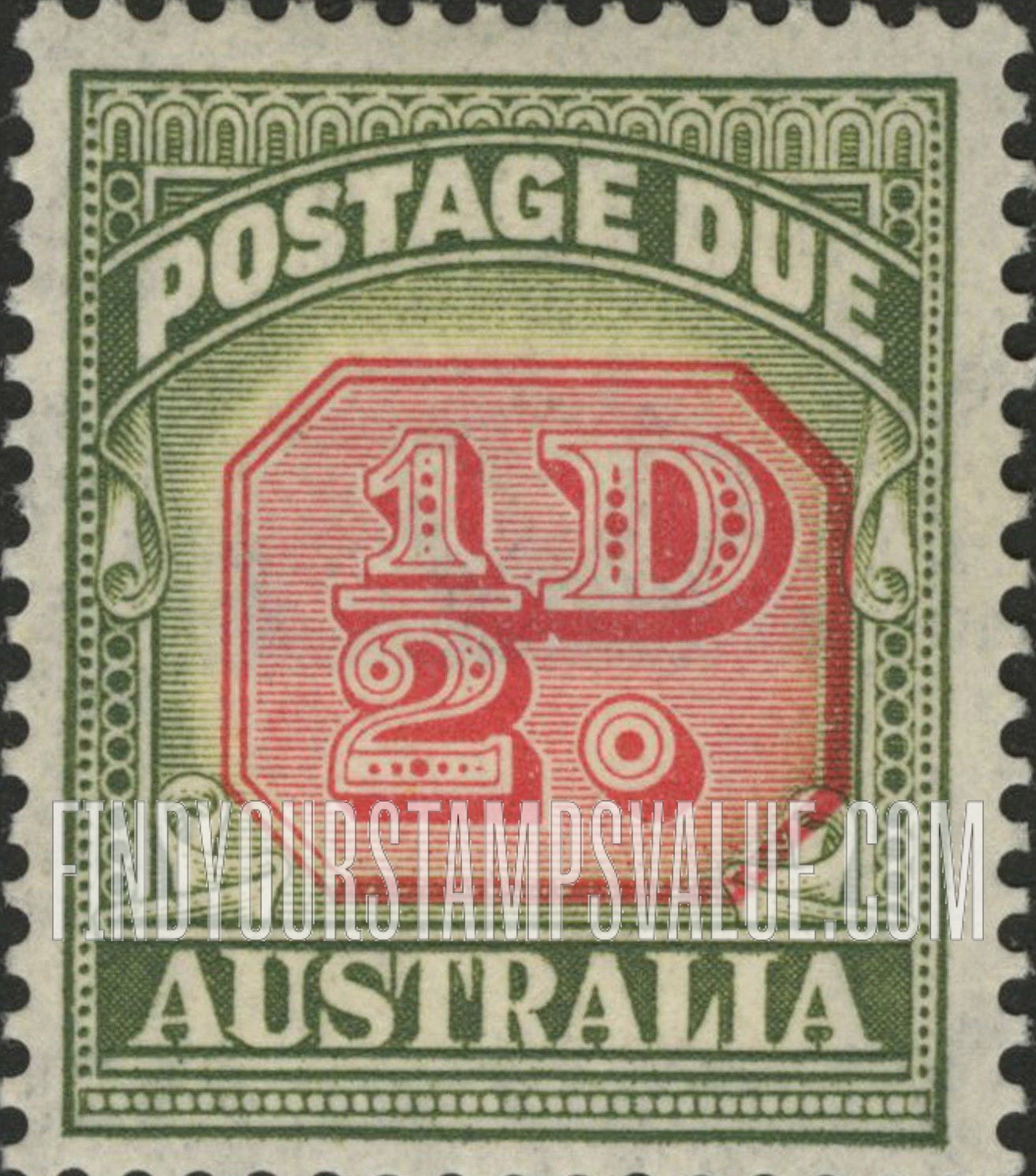 FindYourStampsValue: POSTAGE DUE - Type of 1938 Value Tablet Redrawn: Numeral Value