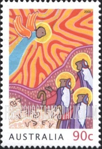 FindYourStampsValue: Christmas: Angel Appearing to the Shepherds