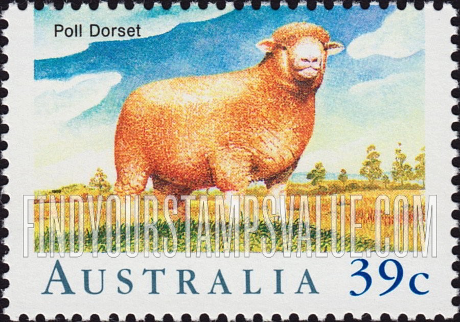 FindYourStampsValue: Sheep: Poll Dorset