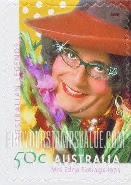 FindYourStampsValue: Mrs. Edna Everage, 1973