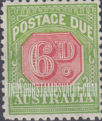 FindYourStampsValue: POSTAGE DUE - Numeral Value