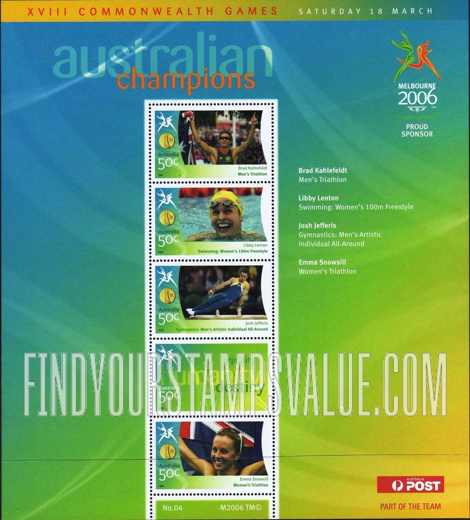 FindYourStampsValue: Medalists at Commonwealth Games