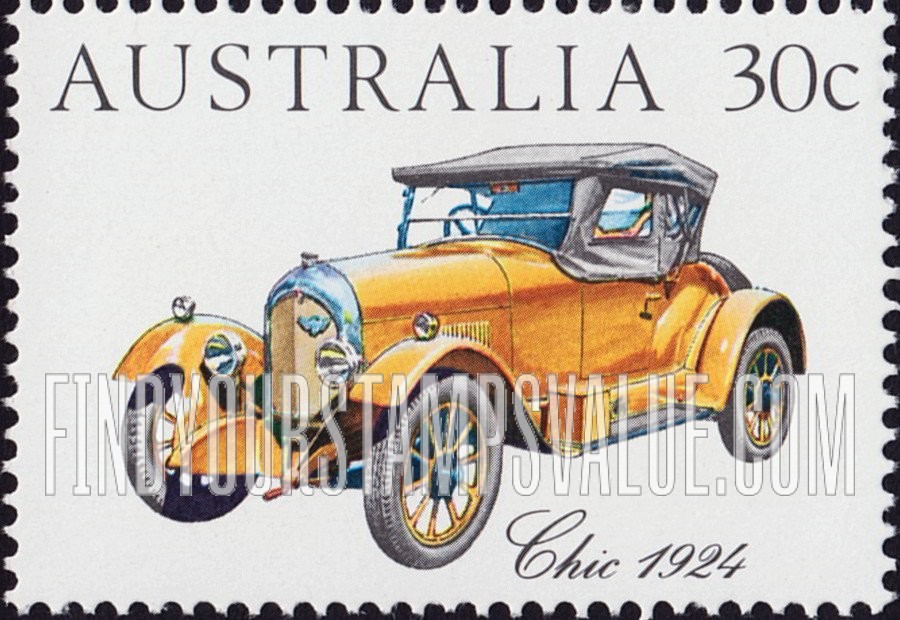 FindYourStampsValue: Australian-made vintage cars: Chic, 1924