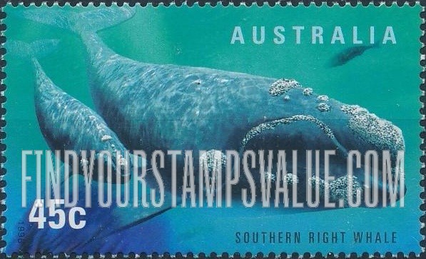 FindYourStampsValue: Marine Life: Southern right whale