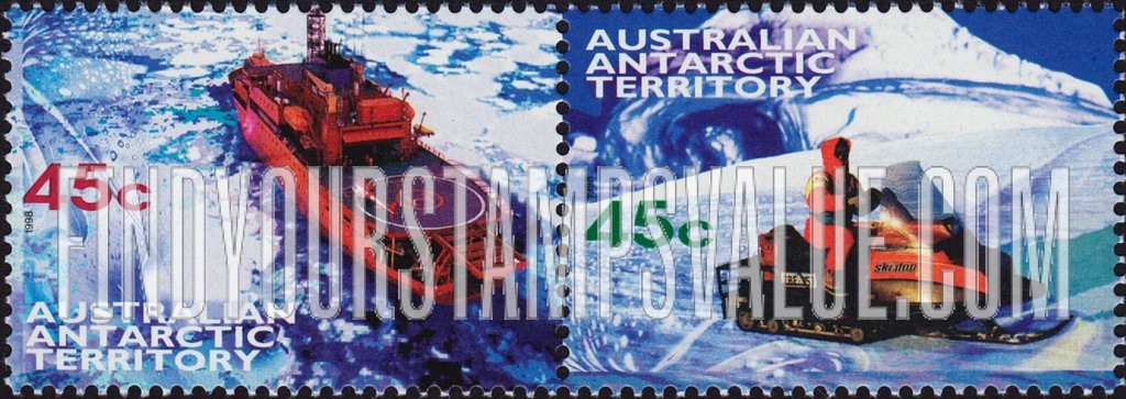 FindYourStampsValue: AUSTRALIAN ANTARCTIC TERRITORY - Modes of Transportion