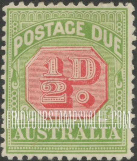 FindYourStampsValue: POSTAGE DUE - Numeral Value