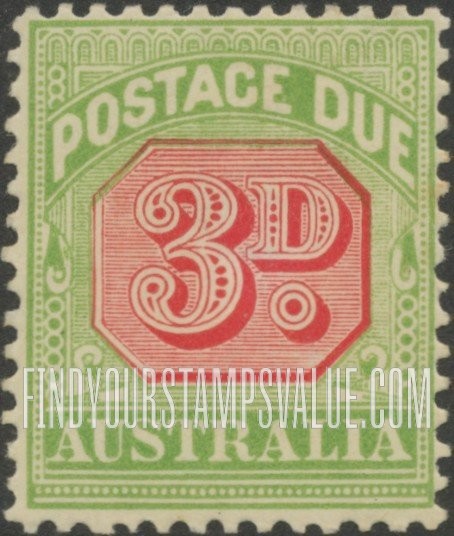 FindYourStampsValue: POSTAGE DUE - Numeral Value