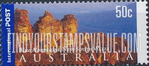 FindYourStampsValue: Tourist Attraction Type of 2000: Blue Mountains