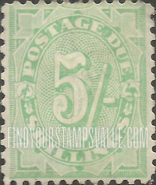 FindYourStampsValue: POSTAGE DUE - Numeral Value