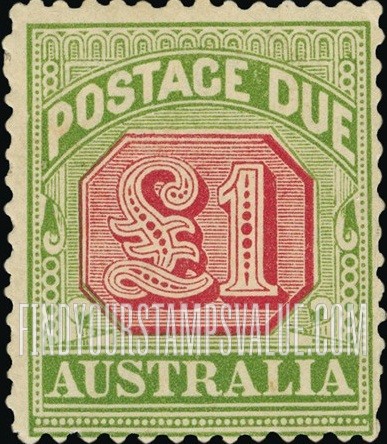 FindYourStampsValue: POSTAGE DUE - Numeral Value