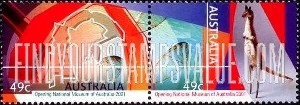 FindYourStampsValue: Opening of National Museum, Canberra
