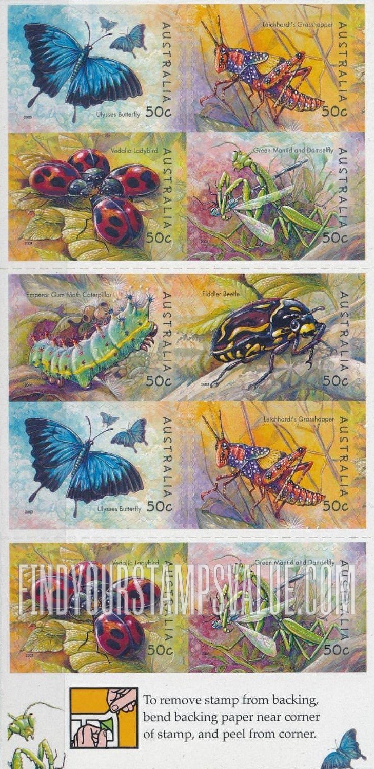 FindYourStampsValue: Insects